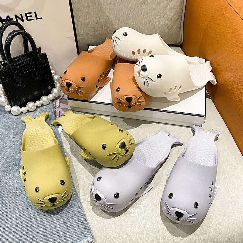 スリッパ アザラシ型おしゃれスリッパ