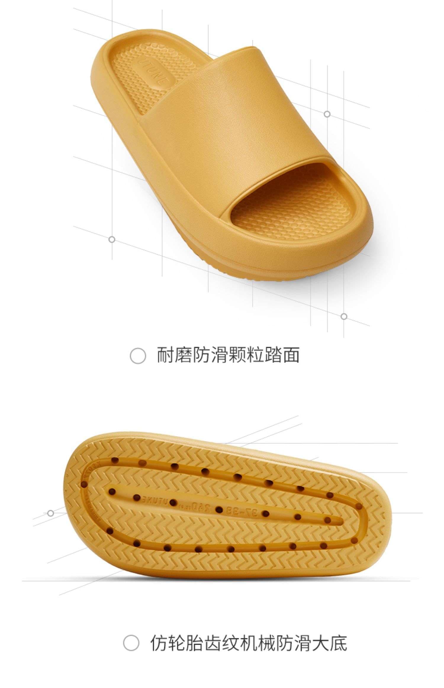 快適クッション洗えるモノトーンスリッパ