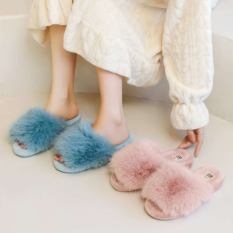 スリッパ もこもこファーサンダル スリッパ