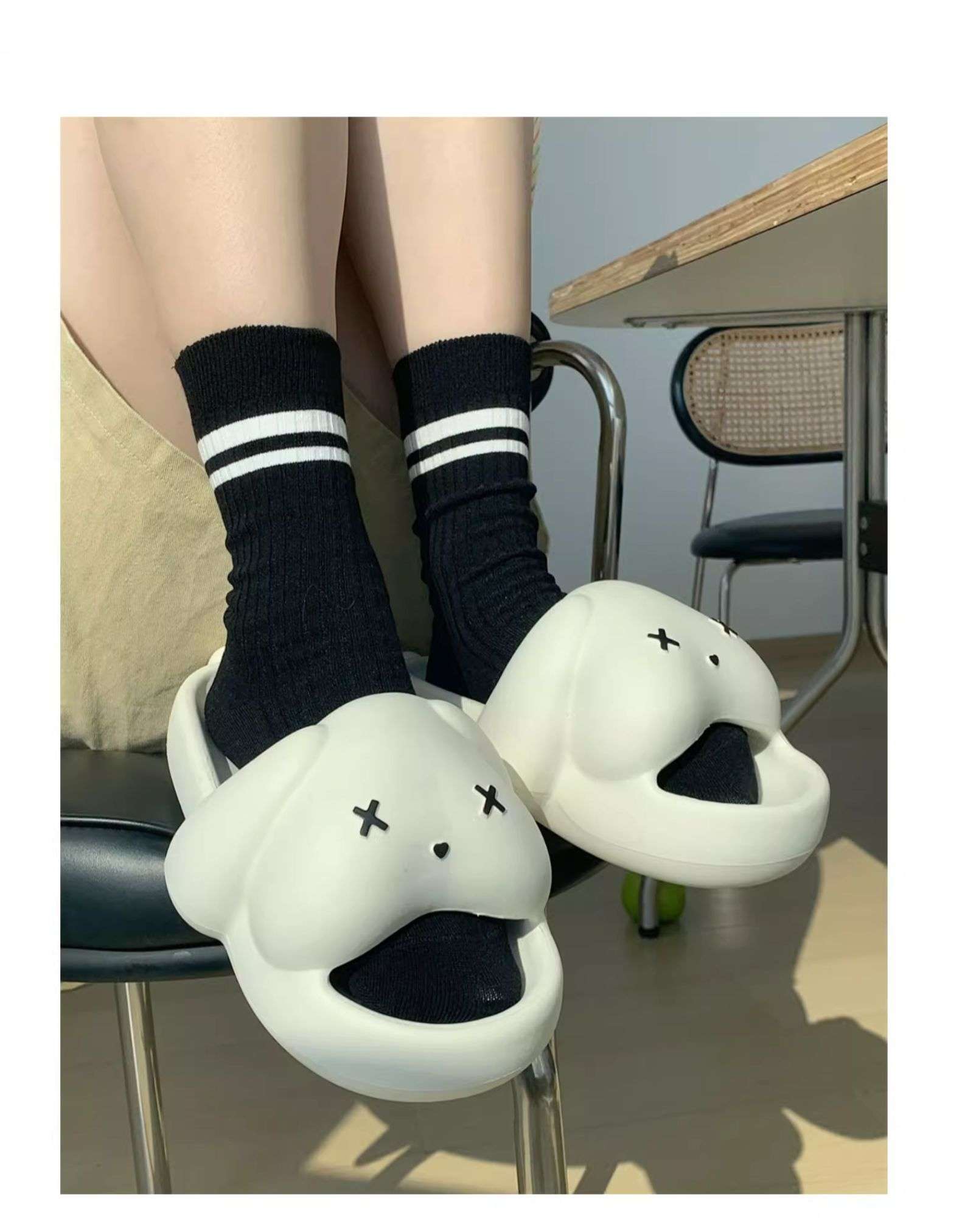 モチモチ動物スリッパ