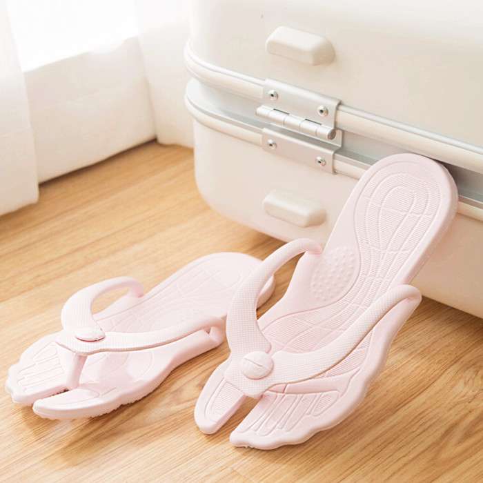折りたたみ式携帯スリッパ
