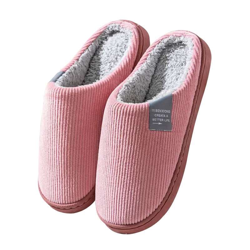 スリッパ コーデュロイ素材あったかスリッパ