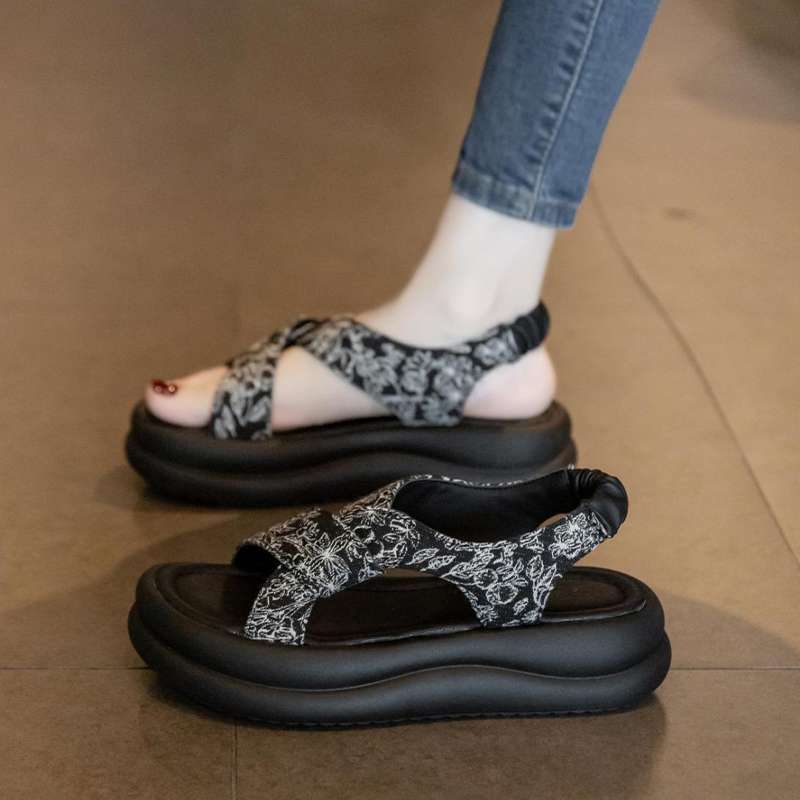 スリッパ 厚底クロスストラップ ベランダサンダル