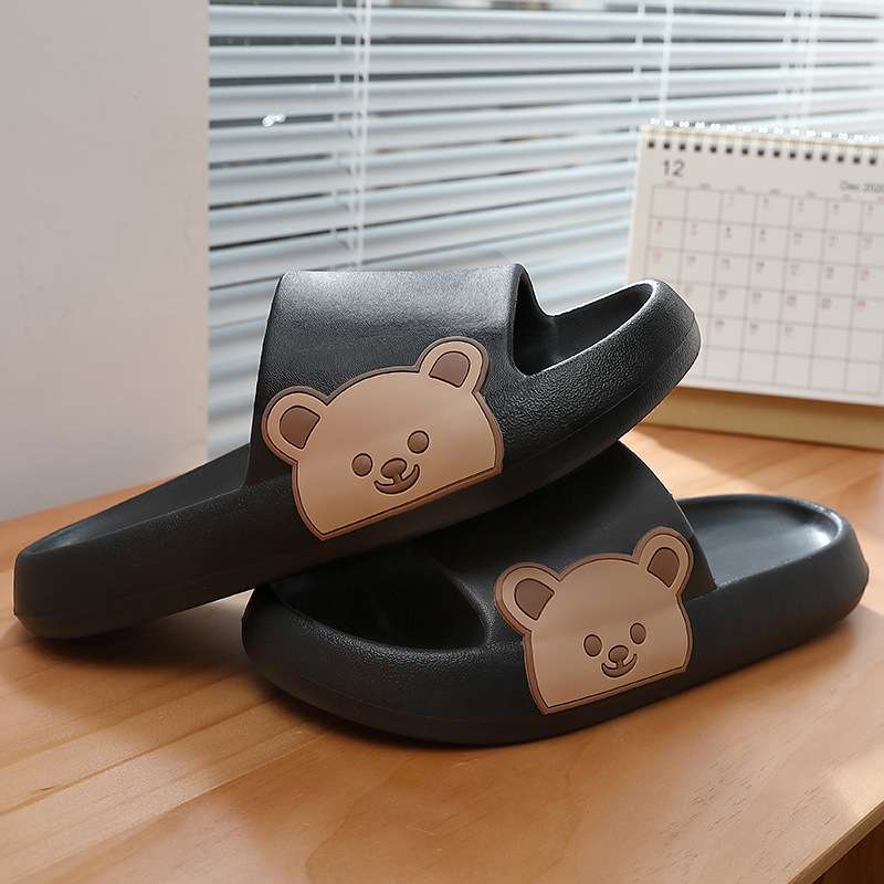 スリッパ クマさんデザイン 洗える可愛いルームサンダル
