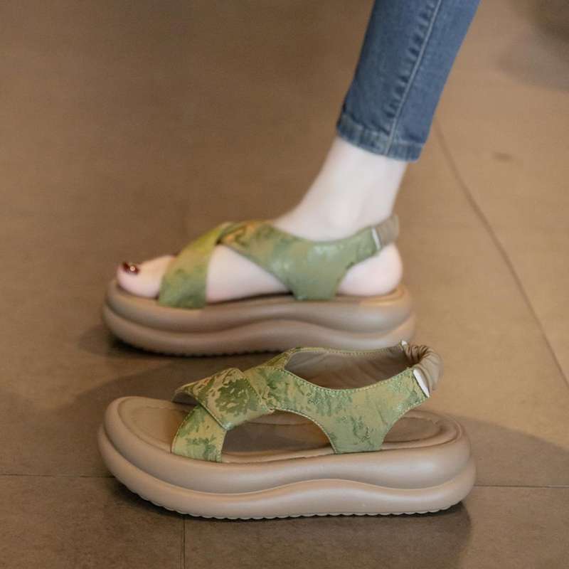 スリッパ 厚底クロスストラップ ベランダサンダル
